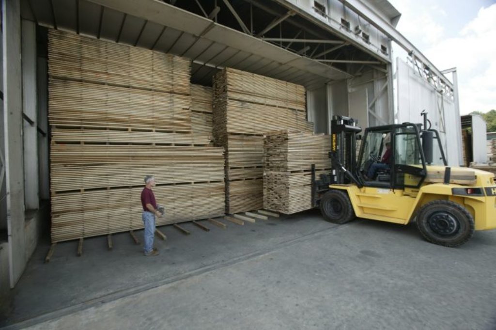 Loading Lumber into the Dry Kiln