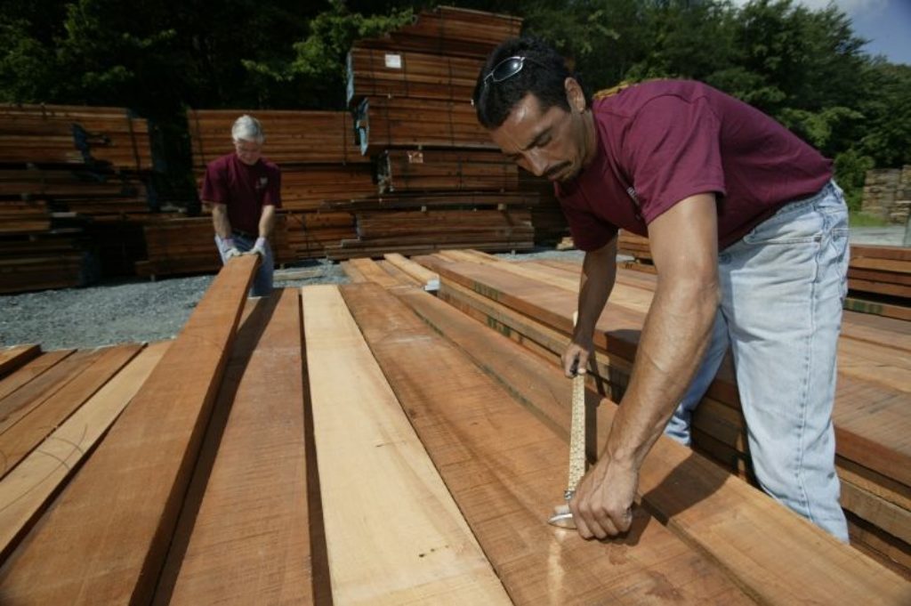 Picking Hardwood Lumber for a Customer Order