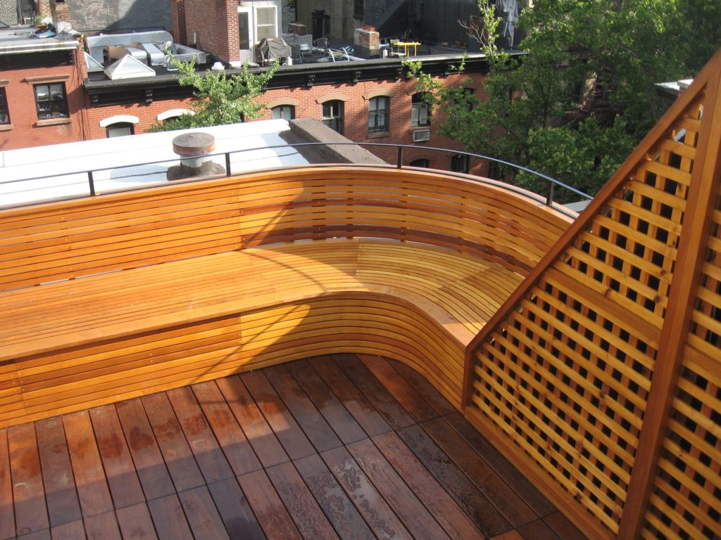 Ipe deck and Garapa bench