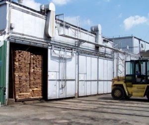 One of 10 lumber dry kilns at J. Gibson McIlvain