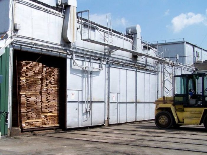 One of 10 lumber dry kilns at J. Gibson McIlvain