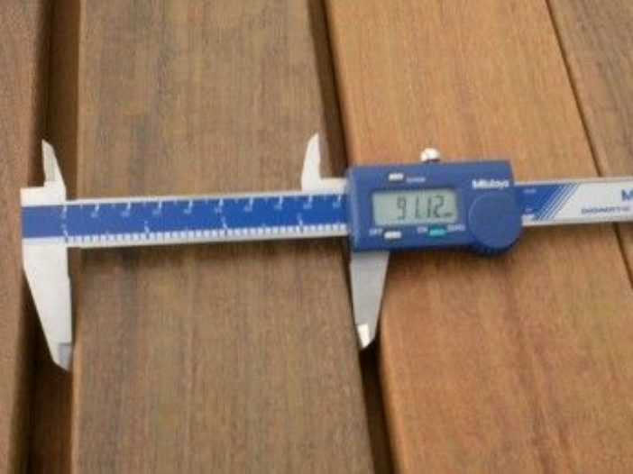 Measuring Ipe Decking width