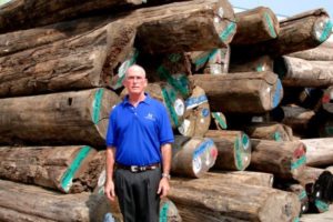 Teak logs J Gibson McIlvain