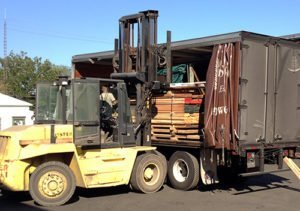 loading and shipping lumber