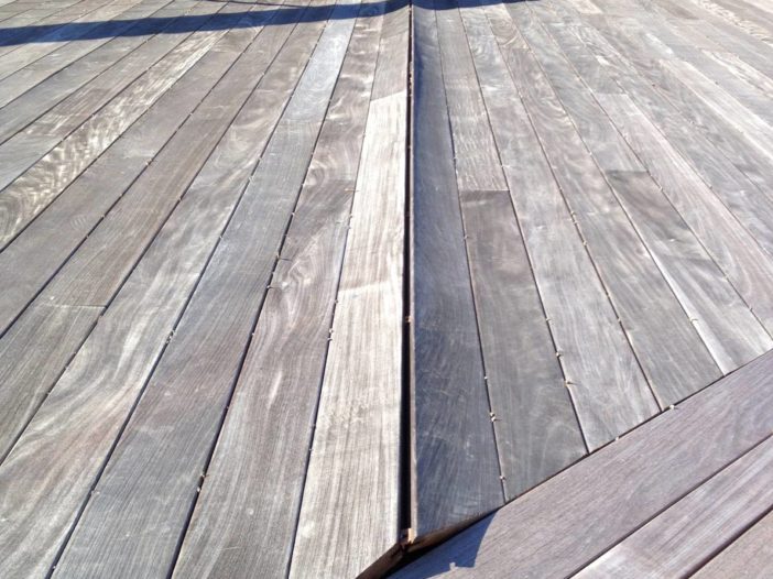 buckled decking