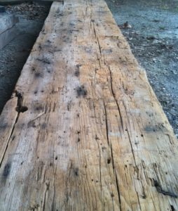 tannin staining from nails in reclaimed oak