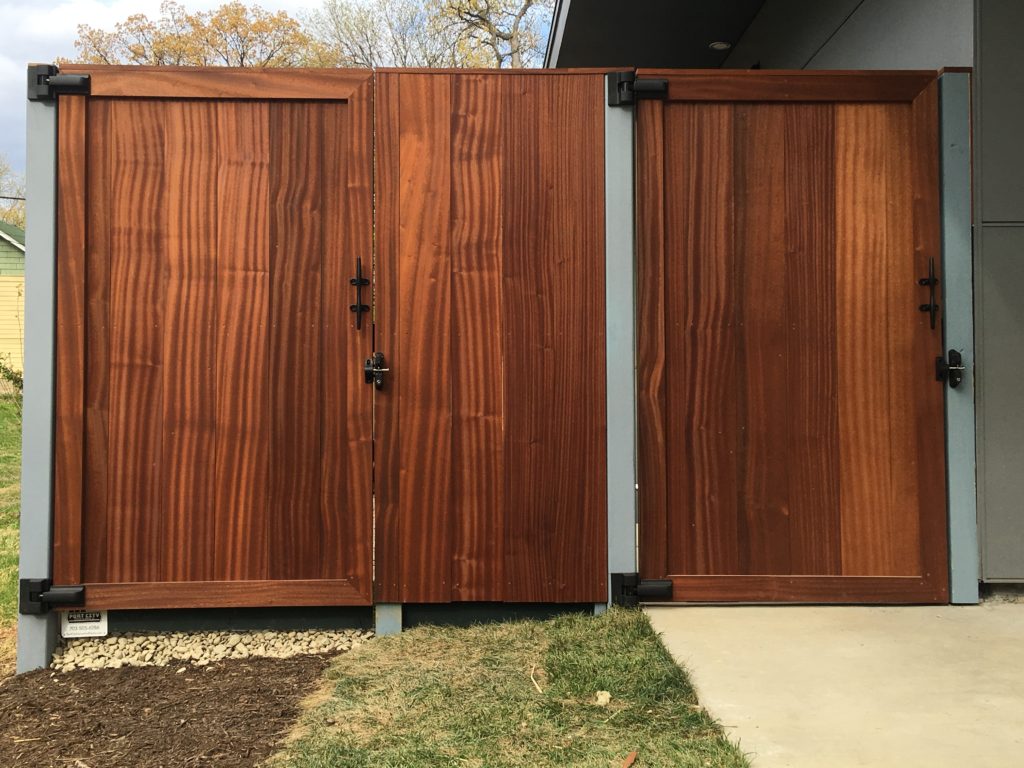 mahogany custom gate