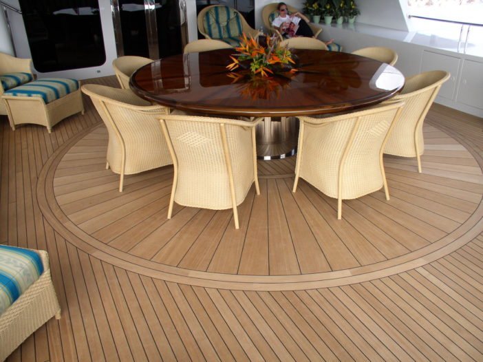 teak boat deck