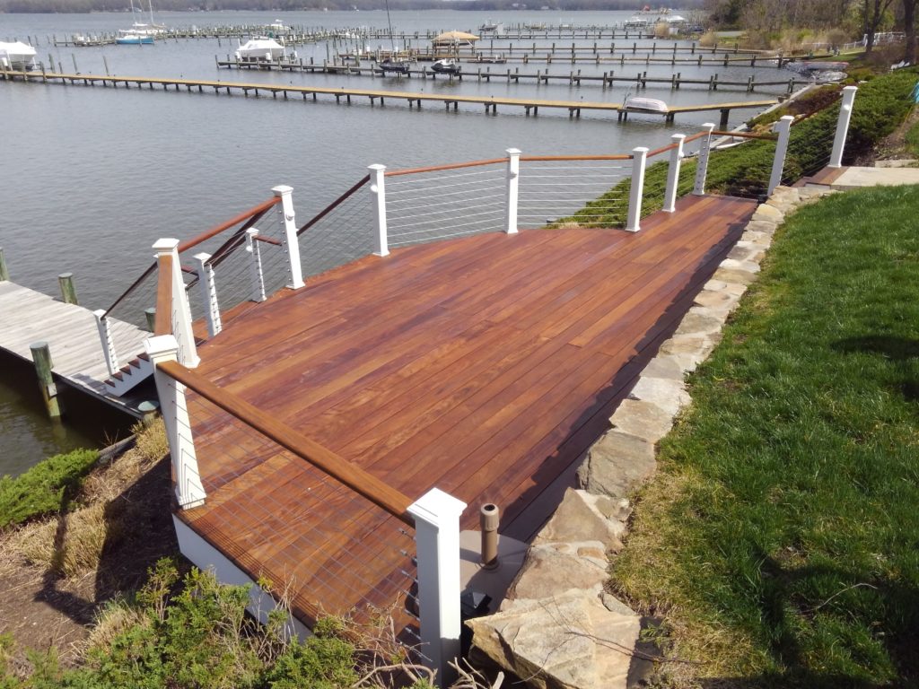 Ipe wood used for decking