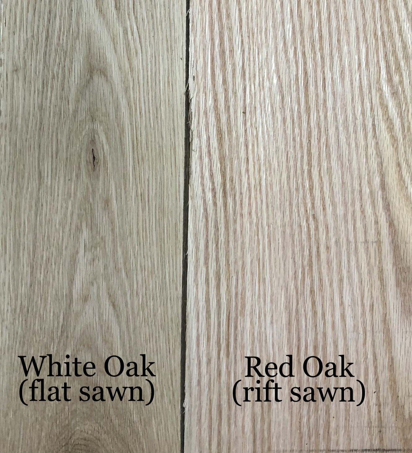 White Oak Wood strong hardwood for flooring, siding, and furniture