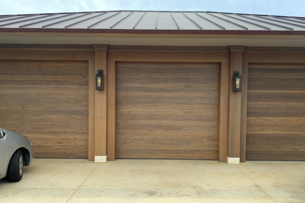 Afrormosia garage doors