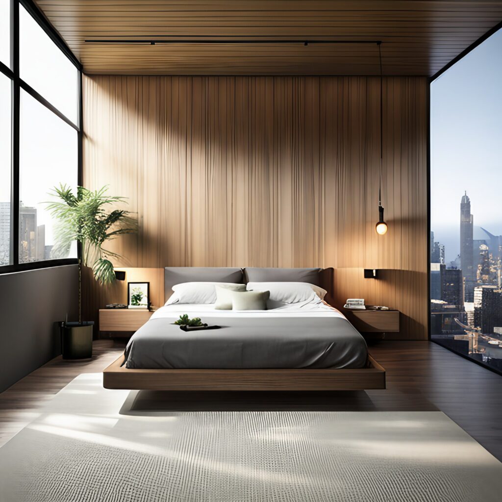 Organic Modern style master bedroom