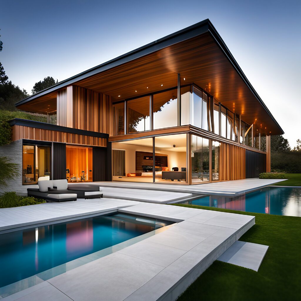 Exterior organic modern style