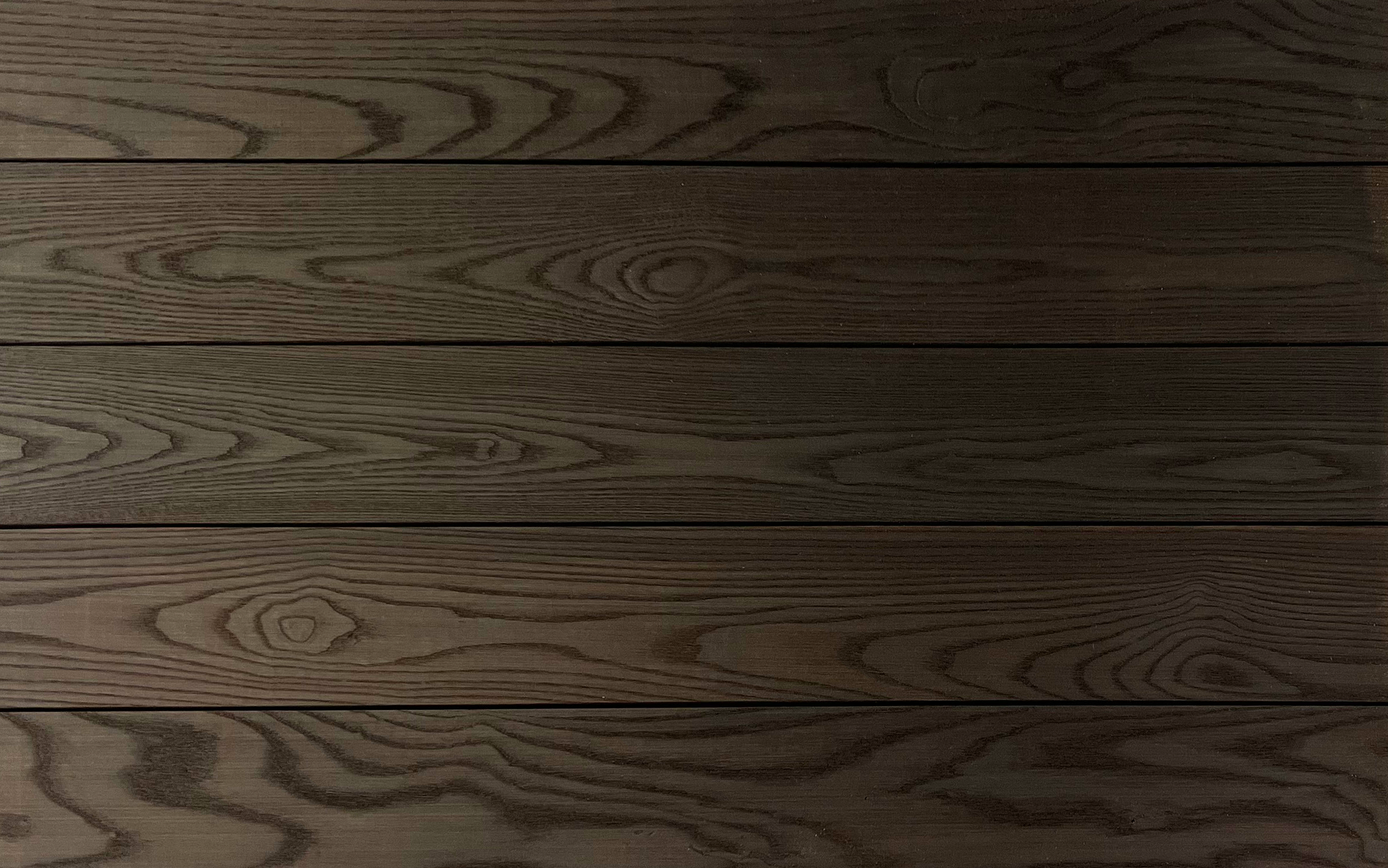 Thermally modified wood cladding