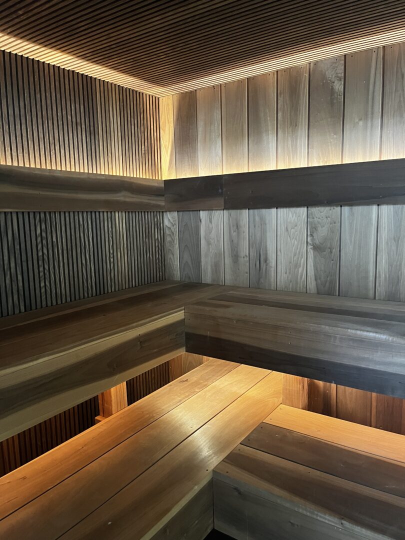 Thermory sauna made from Magnolia