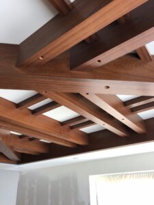 Sapele box beams