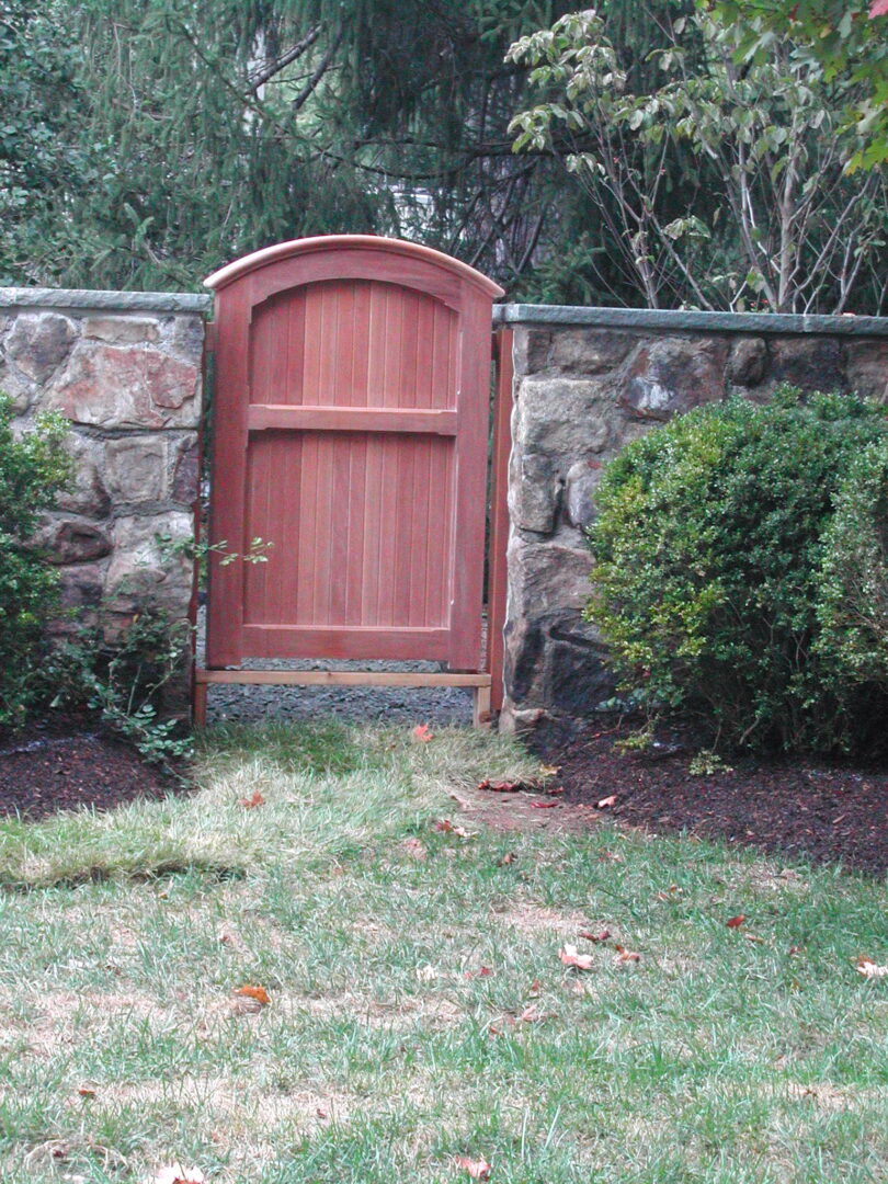 wooden garden gate