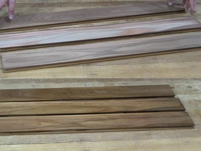 teak bleach color change