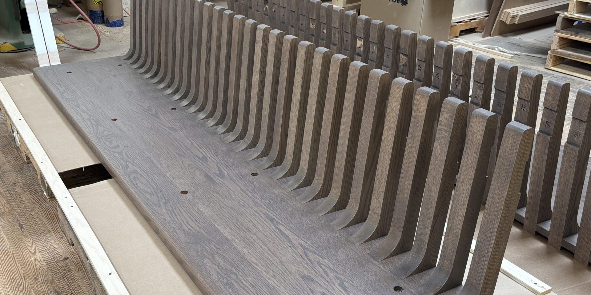 IMG_6189 Red Oak Stained Bench