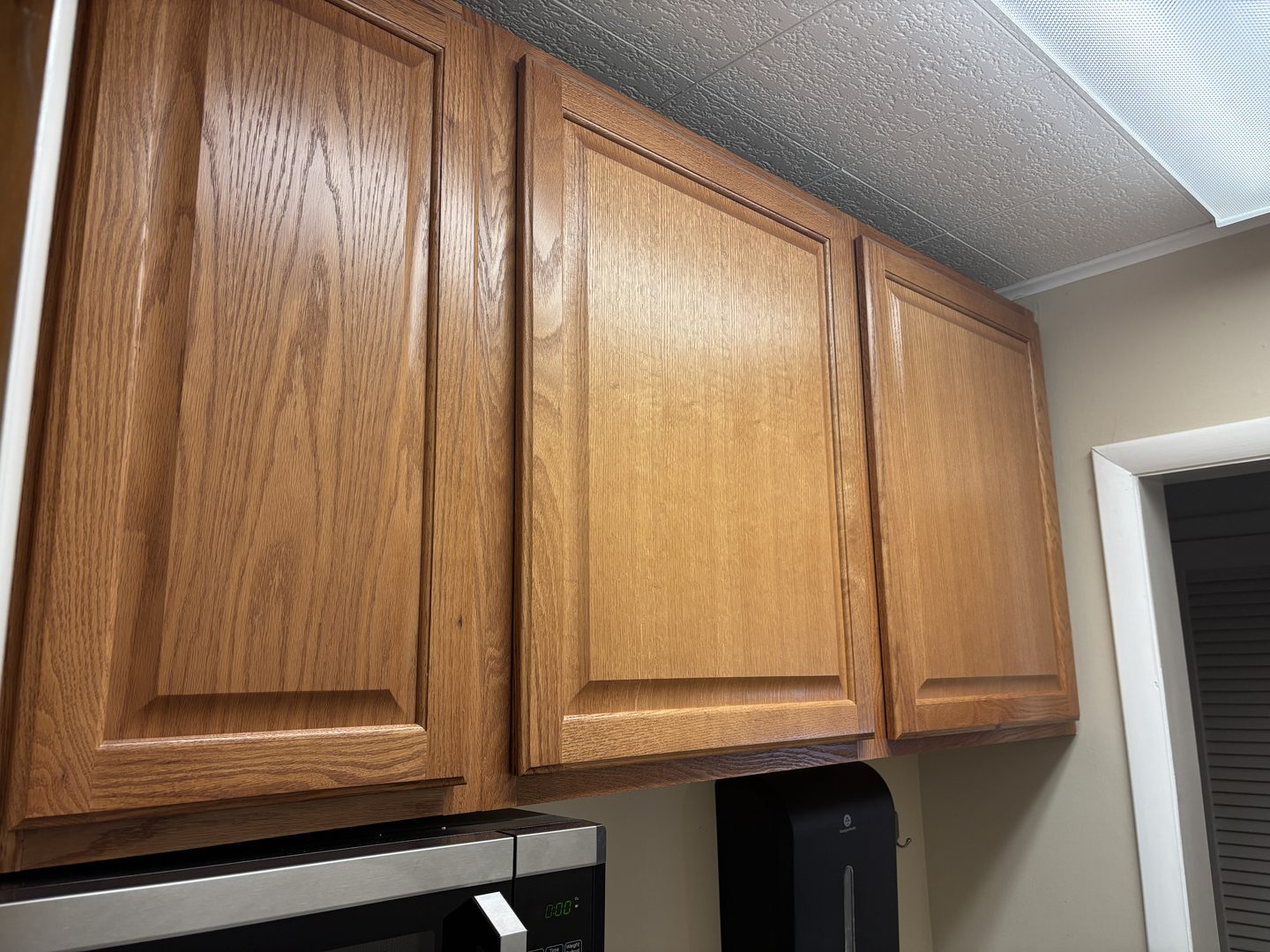Red oak cabinets
